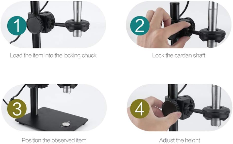 Z008 Microscope Precision Portable Adjustable Stand for Digital Microscope Otoscope
