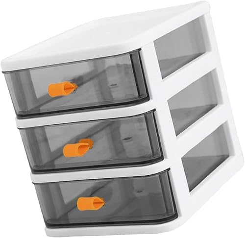 Cabilock Caja de múltiples capas Cajón de almacenamiento Oficina Cajón Organizador Escritorio Almacenamiento Contenedores de plástico