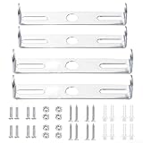 Ensemble complet : le lot comprend non seulement les supports de plaque de plafond, mais également des vis, des écrous et des tubes d'extension. Cet ensemble complet fournit tout ce dont vous avez besoin pour un processus d'installation facile, éliminant le besoin de rechercher du matériel séparément.