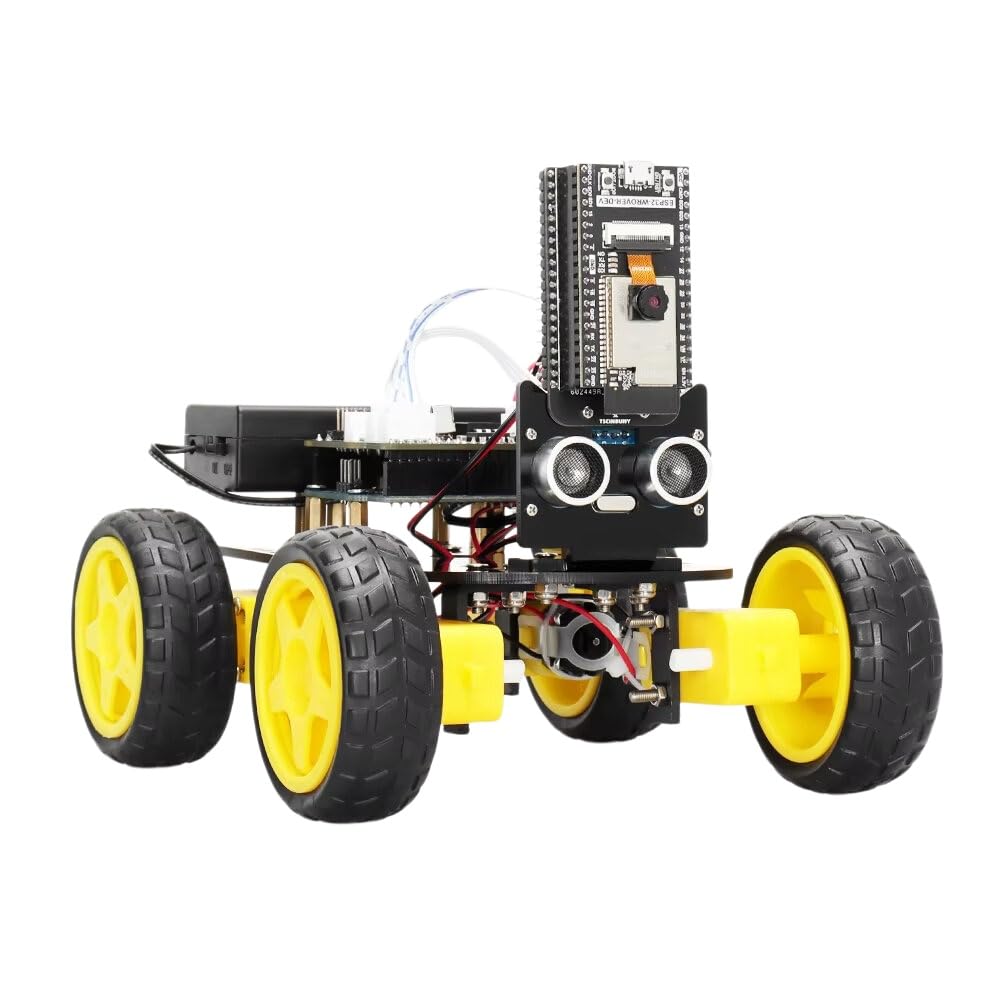 VIDOO Kit Robot Smart 4WD con Telecamera ESP32 Controllo WiFi per Programmazione Arduino
