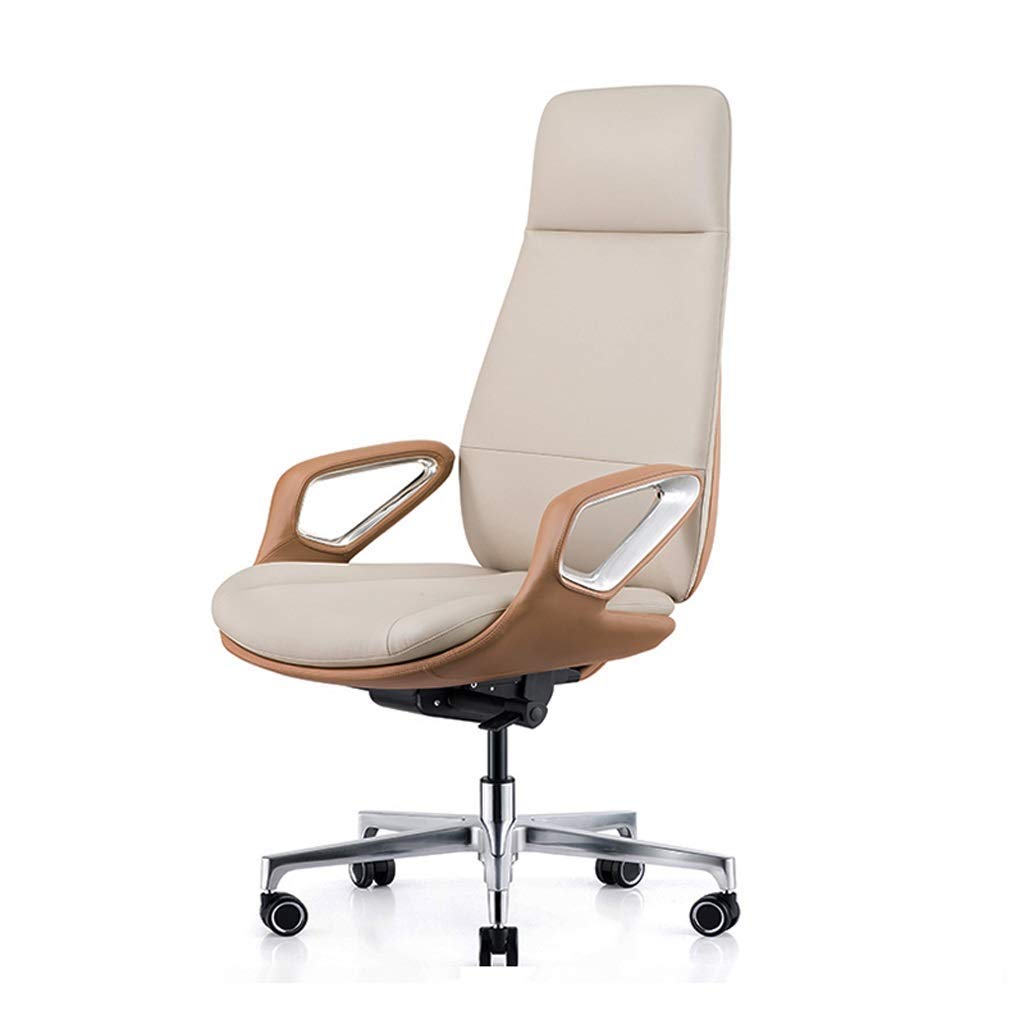Chair Minimalist Leather Boss Office Chair Modern Computer Chair Business Executive Chair President Chair Reclining Color PU Leather-Class