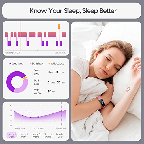 Engerwall Fitness Tracker With Heart Rate & Temperature Monitor, Waterproof Activity Tracker With Pedometer & Sleep Monitor, Calories, 16 Sport Modes, Smart Watch Pedometer Watch For Men Women Kids #TOP2