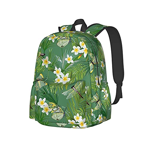 Sac à dos d'école feuilles de palmier pour un style jungle unique au collège et en week-end