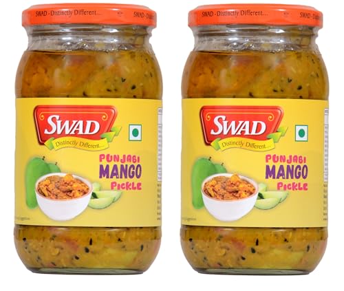 Image of SWAD Punjabi Home Made Mango Veg. Pickle, Masaledar Flavor & Taste, 400gm (Pack of 2)