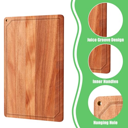 Set de 12 tablas de cortar grandes de nogal miniatura 6
