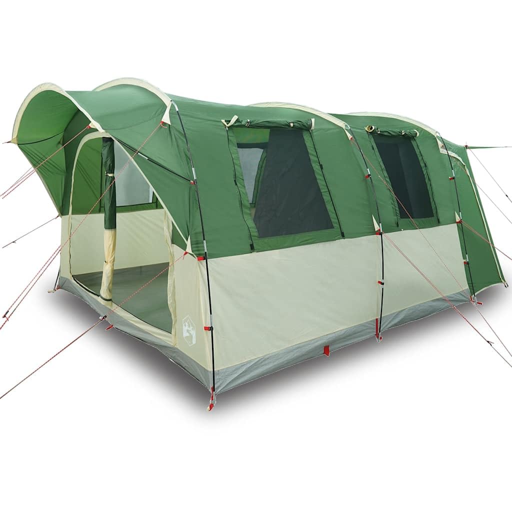 Tenda per auto per 4 persone, verde, impermeabile, tenda da campeggio pieghevole in poliestere con rivestimento in PU, impermeabile e antivento, facile da montare con pali e cinghie robuste