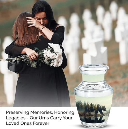 Image of Bear Urn - Small Urn for Ashes - Cremation Urns for Burial - Cremation Urns for Human Ashes Adult Female - Cremation Urns for Adult Ashes Women (3 inch Pack of 4)