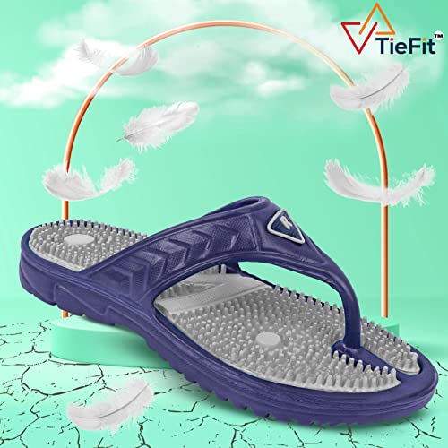 Image of TieFit Men's Accupressure Non-Slip Slipper Flip & Flop