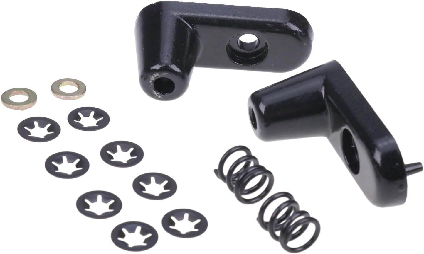 IEQFUE 2PCS Aluminum Sun Visor Repair Kit 924-532 Compatible with 2003-2006 Jeep Wrangler Bracket 5JM151X9AB JM141X9AB 5HD811X9AC 5HD801X9AC