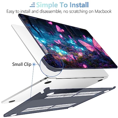 Image of MEEgoodo for M5 /M4 /M3 /M2 MacBook Air 15 inch Case 2026 2025 2024 2023, Case Fit Model (A3448 /A3241 /A3114 /A2941) for MacBook Air 15.3 inch, Fantasy Forest