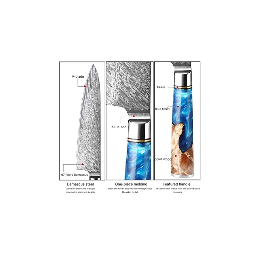 Knife-Set-9PCS-Kitchen-Knife-Set-High-Carbon-Japanese-VG10-Damascus-Steel-Chef-Knife-Resin-Handle-Kitchen-Knife-Santoku-Knife-Bread-Knife-Kitchen-Knife-Set-Color-9PCS-Kitchen-Knife Knife Set, 9PCS Kitchen Knife Set High Carbon Japanese VG10 Damascus Steel Chef Knife Resin Handle Kitchen Knife Santoku Knife Bread Knife Kitchen Knife Set (Color : 9PCS Kitchen Knife)