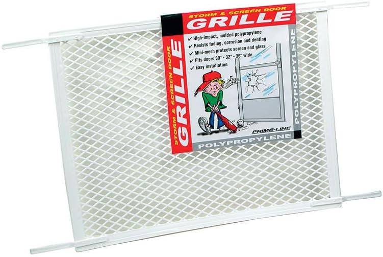 Prime Line PL15517 34-1/2" X 20" White Screen Door Grill