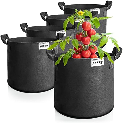 comfour® 5X Pflanzsack je 30 L für Kartoffeln TomatenKübel mit