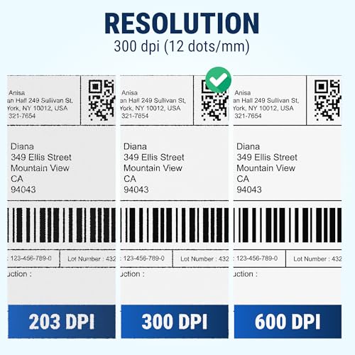 Image of McAuley Labels GoDEX RT230i Thermal Label Printer 300 DPI - 2 inch Desktop Barcode Printer with Color Display for Small Labels - USB, Ethernet