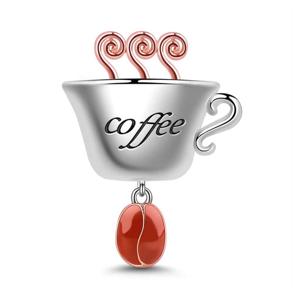 GNOCE Beverage &amp; Food Charm Beads Fit Charm Bracelet Necklace for Women