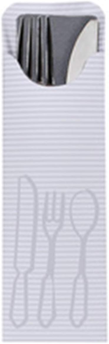 Cutlery Pocket / Sleeve / Pouch, with matching colored napkin inside. Box of 90, Restaurant or Home use (Bordeaux)