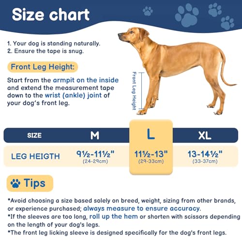 Image of BARKLESS Dog Leg Sleeve for Front Single Leg After Surgery to Anti Licking