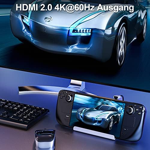Stacja dokująca M.2 Steam Deck Dock, 7 w 1 Steam Deck Stacja dokująca z gniazdem na kartę 2 TB M.2 HDMI 2.0 4K 60Hz, 1000 Mbps Ethernet, 2 porty USB 3.0, port USB 2.0 i szybkie ładowanie 100 W PD
