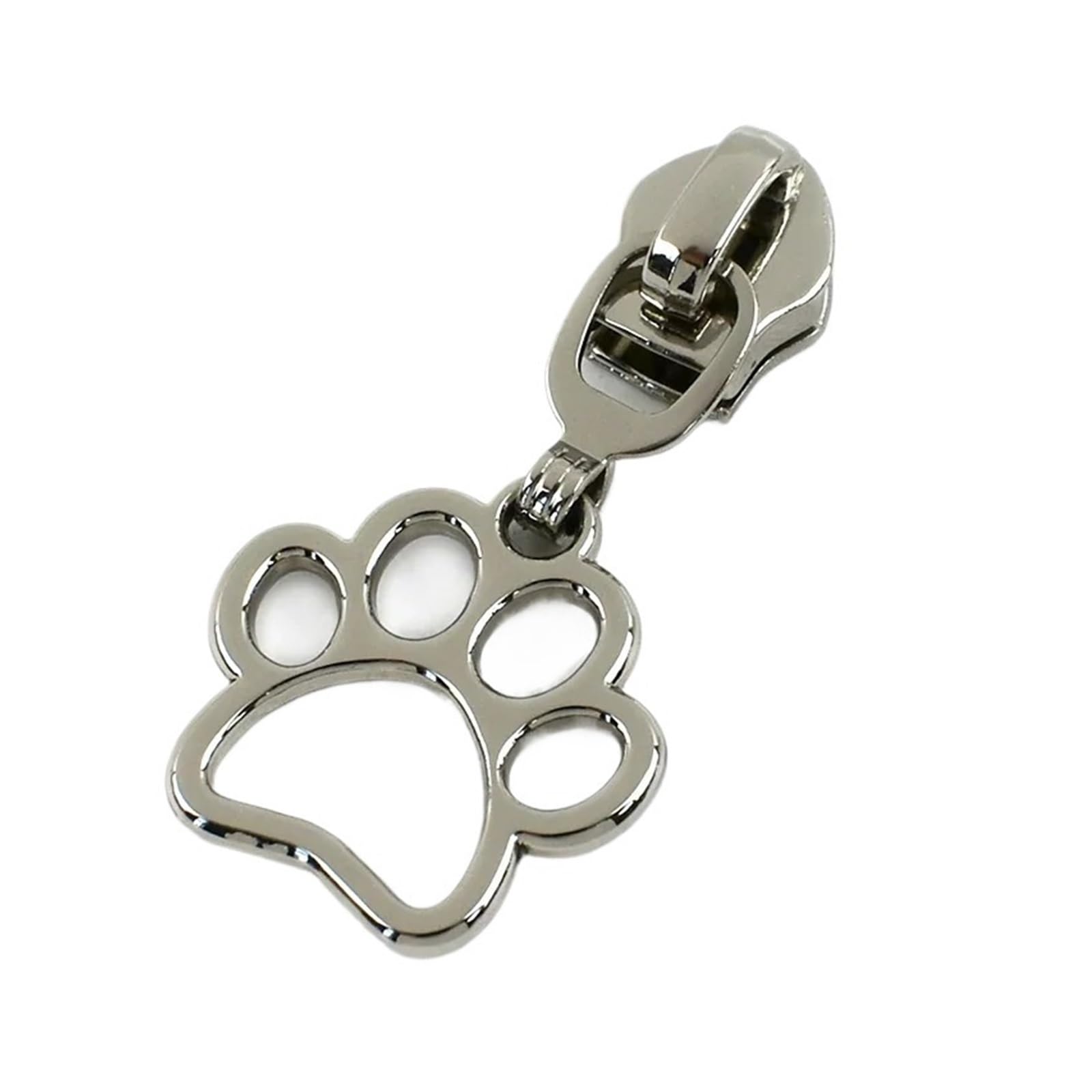 10 Cursori for Cerniere 5# for Borse for Indumenti Con In Nylon, Sostituiscono I Kit Di Riparazione Della Testa Dell'estrattore Accessori Hardware Fai Da Te(XP069-Silver)