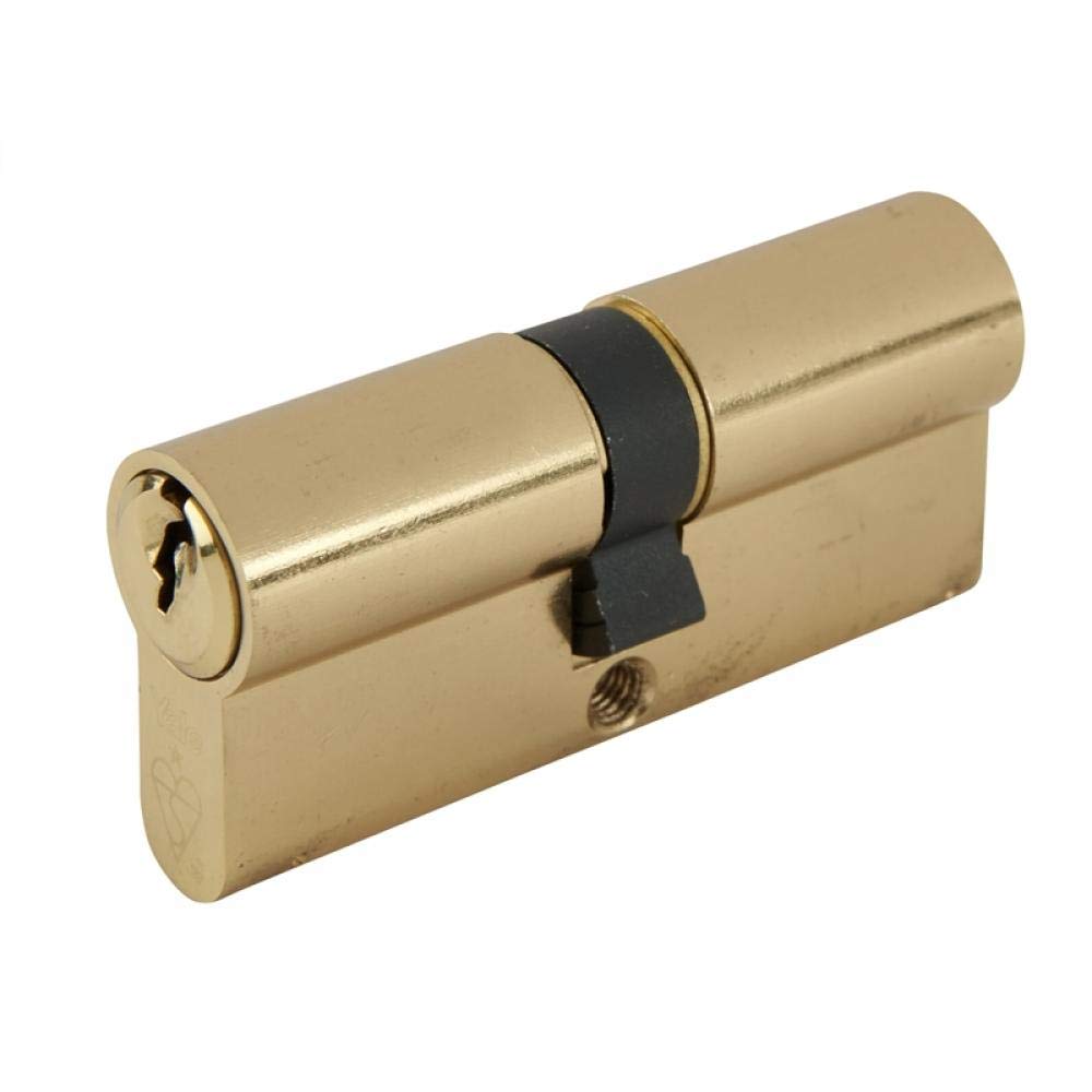 Yale PKM3030-PB- KM Superior 1 star Euro Cylinder lock - 30/30 (70mm) / 30:10:30 - Brass Finish- High Security