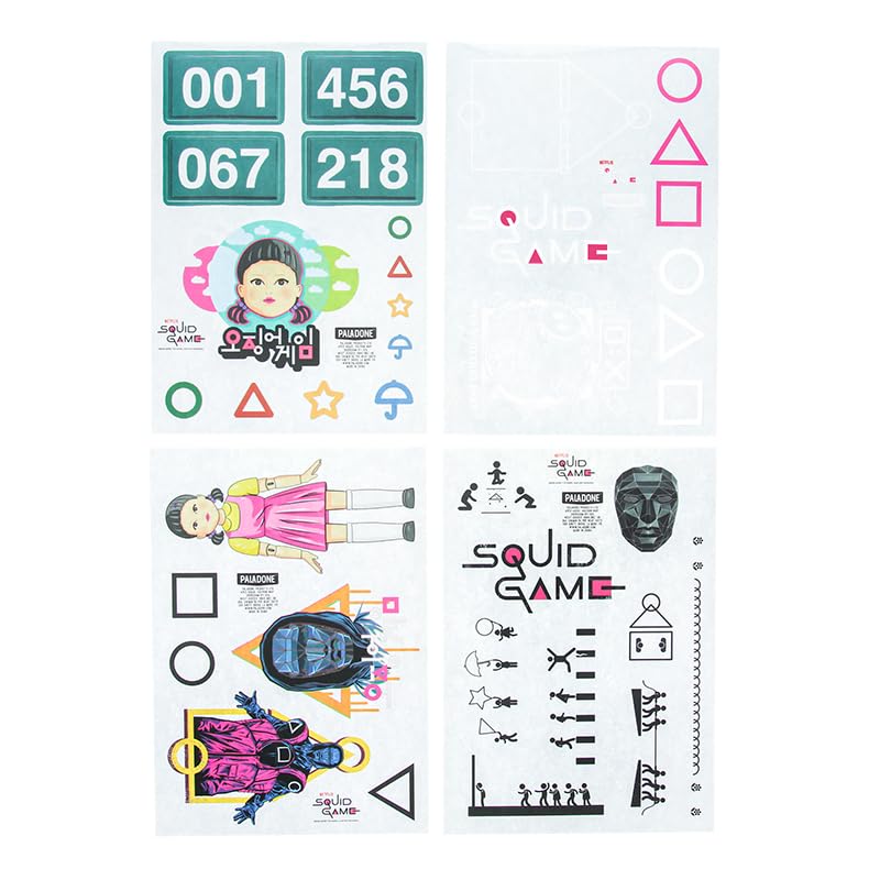 Paladone Squid Game Gadget Decals for Laptop and Phone Case