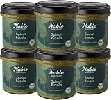 NABIO Spinat Rucola Bio Brot-aufstrich, vegan, 6er Pack (6x135g)