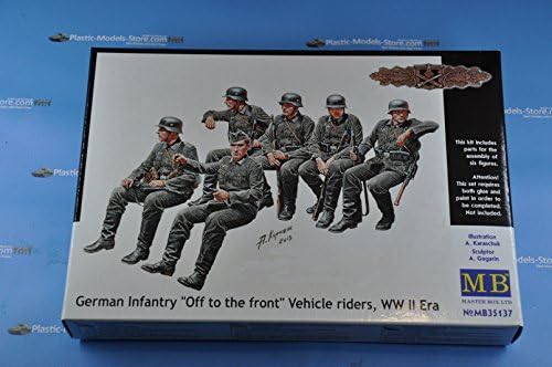 Master Box German Infantry ON The March, WW II ERA 6 Figures 1/35 35137