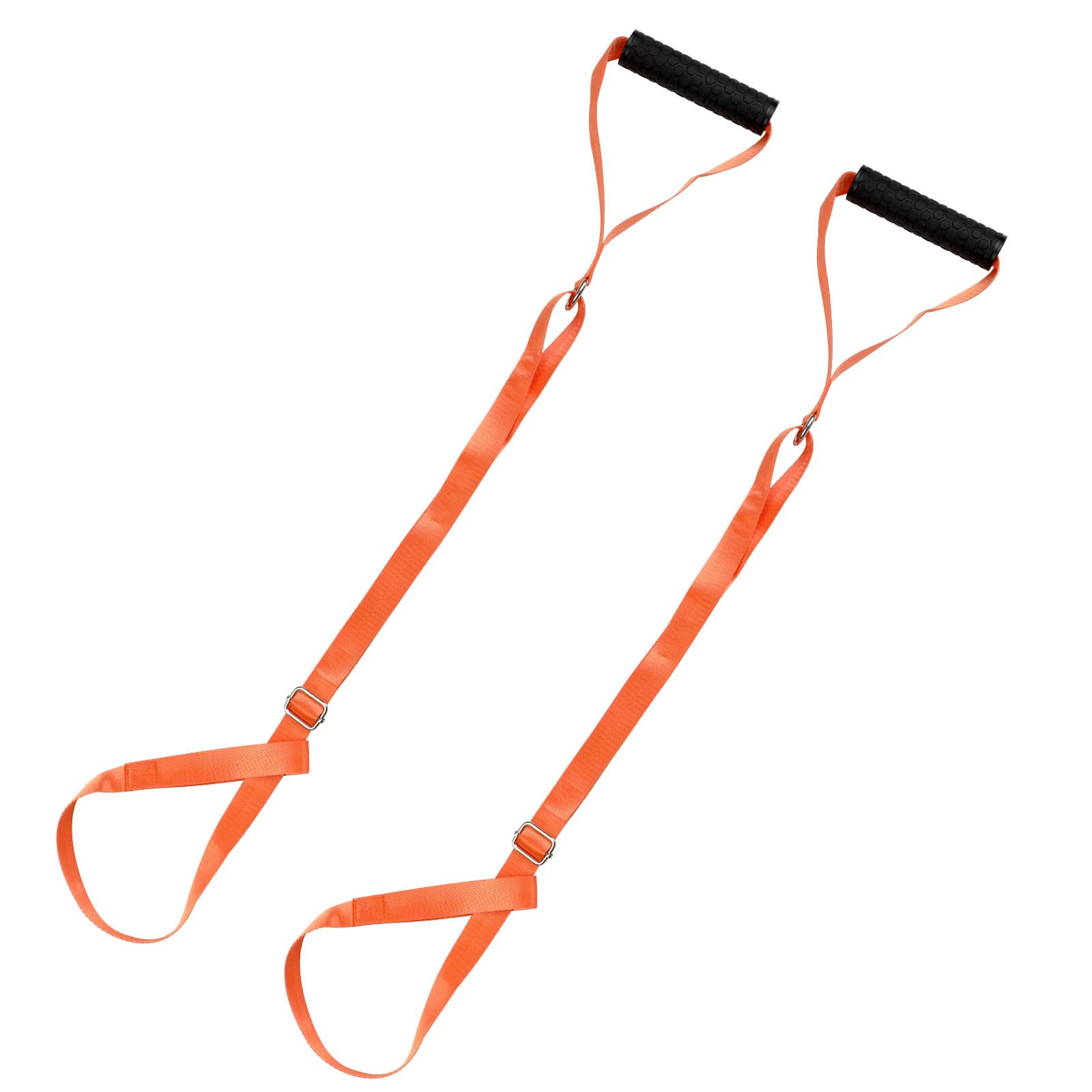 2pcs Deer Drag Harness, Deer Drag Rope with Self-Lock Loop and Easy-to-Grip Handle Safety Adjustable Deer Puller Strap Hunting Accessories Gear for Deer Hunters Outdoor Quick Moving?1 in Wide?