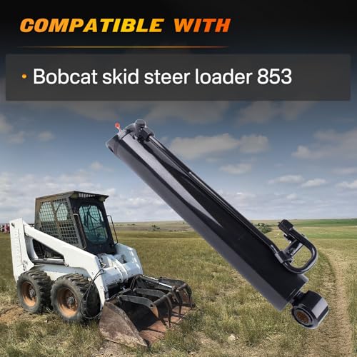 Image of 6586991 Hydraulic Bucket Tilt Cylinder Compatible with Bobcat Skid Steer Loader 853 Replace 6539075 6586991-A