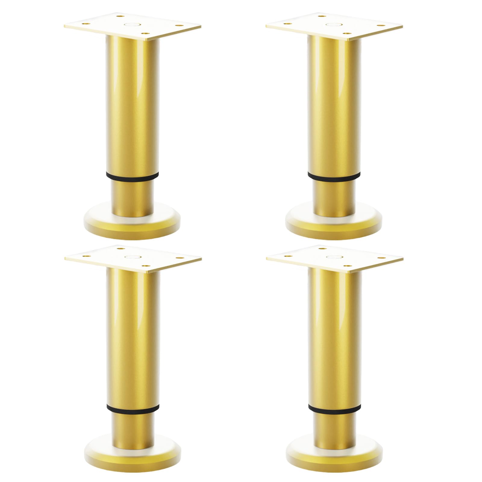 Patas doradas para muebles con soporte estable que soluciona desniveles en camas