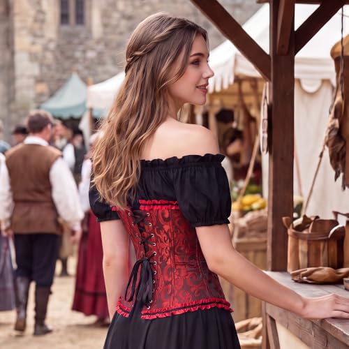 Image of frawirshau Women's Overbust Costume Corset Renaissance Victorian