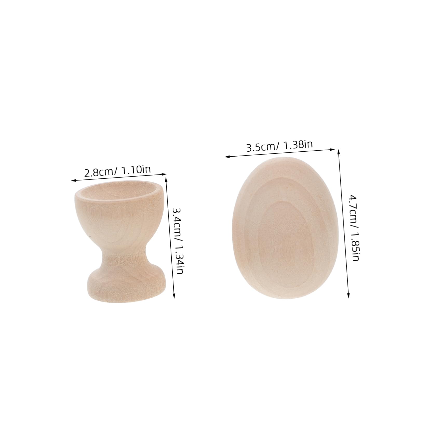 Cabilock 1Set Wooden Egg Holders for Natural Wood Egg Display Stand for Crafts and Family Activities Encourages Creativity and Skill Development