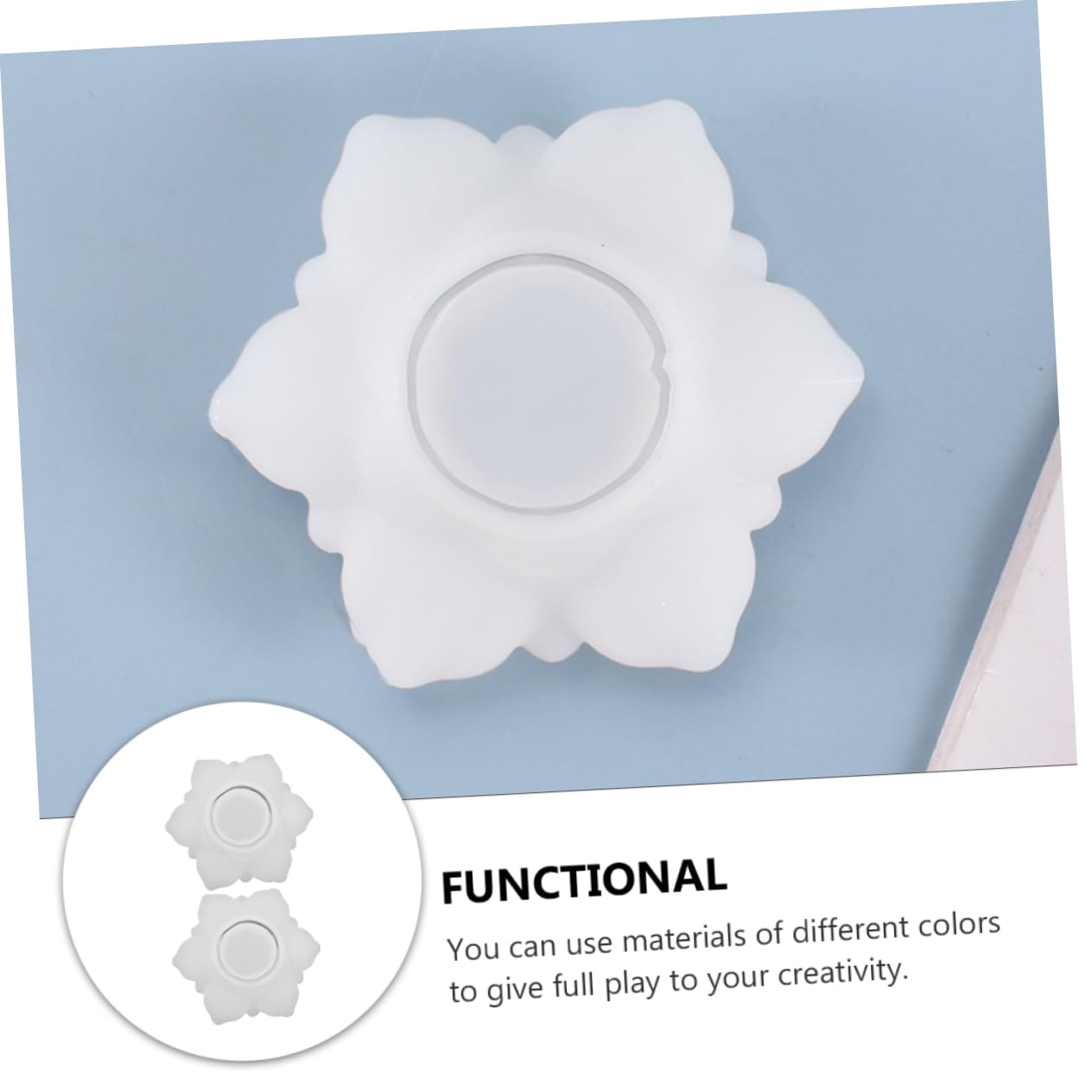 Ipetboom 2pezzi Stampo in Silicone Forma Per Portacandele Stampi Per Flessibili e Duraturi Per Hobby e Creazioni Personalizzate