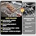 Grillkorb Edelstahl Rollender 2er Set, Abnehmbarer Holzgriff, 304 Nestbar, Grillzubehör für Gemüse, Garnelen, Pilze, Geschenk für Männer & Papa, inkl. 2 Gabeln, Garten Camping