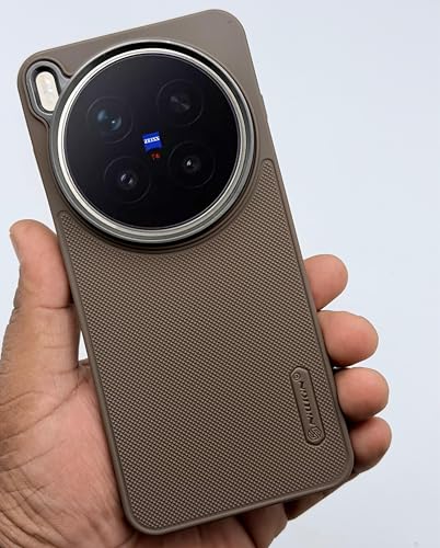 Image of NIUKIN Super Frosted Shield Pro Soft Back Case for Vivo X300 Pro | Camera Ring | Shockproof Scratchproof Cover (Desert Titanium)
