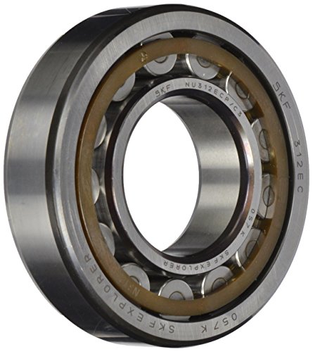 SKF NU 208 ECP/C3 Cylindrical Roller Bearing, Single Row, Removable Inner Ring, Straight Bore, High Capacity, C3 Clearance, Polyamide/Nylon Cage, Metric, 40mm Bore, 80mm OD, 18mm Width