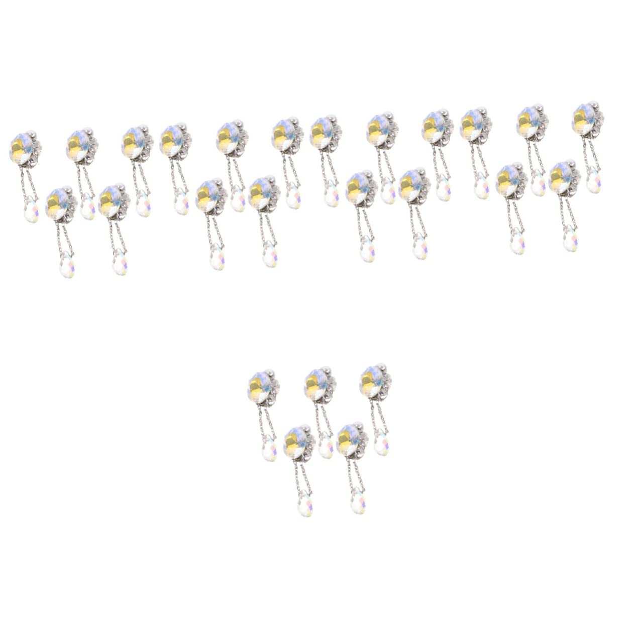 CALLARON 25pièces Ornements De Nail Art Et Gemmes Décorations Pour Avec Charms Élégants Et Paillettes Accessoires Manucure