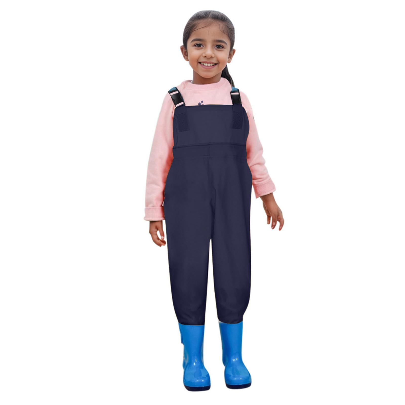 Monos de lluvia para niños y niñas con pantalones y botas de 1 pieza traje de lluvia para niños y bebidas, pantalones impermeables de seguridad, combinación de pantalones impermeables de playa y