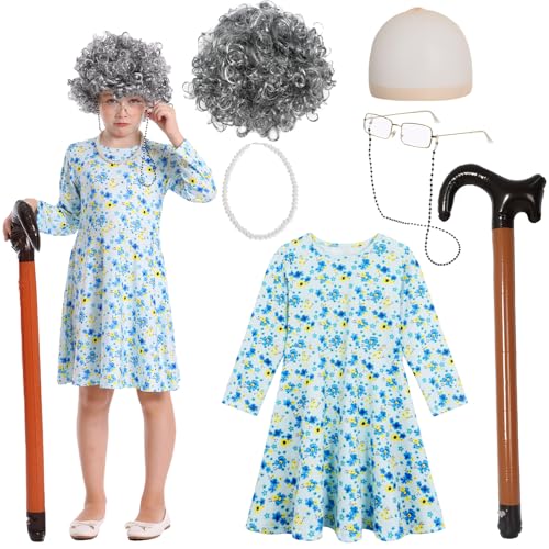 Disfraz de Abuela para Niñas 9-10 Años miniatura 1