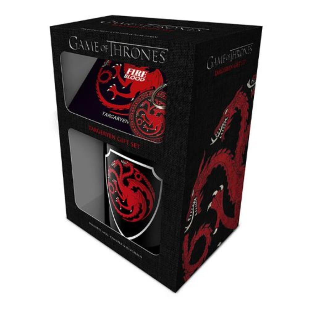 FabFinds Coffee Mug with Handle Giftable Tea Mug Coffee (Targaryen GOT Gift Set)