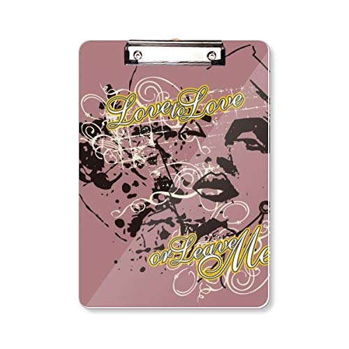Porte-bloc A4 Graffiti Street Love to Love en carton rigide pour le bureau