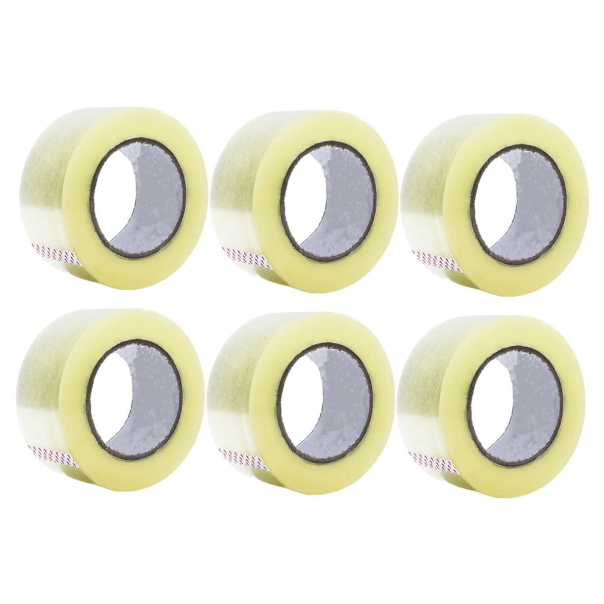 Tofficu 6rotoli Nastro Adesivo Per Imballaggi Silenzioso Di Nastro Per Pacchi Versatile e Pratico Per Ufficio Casa e Laboratorio