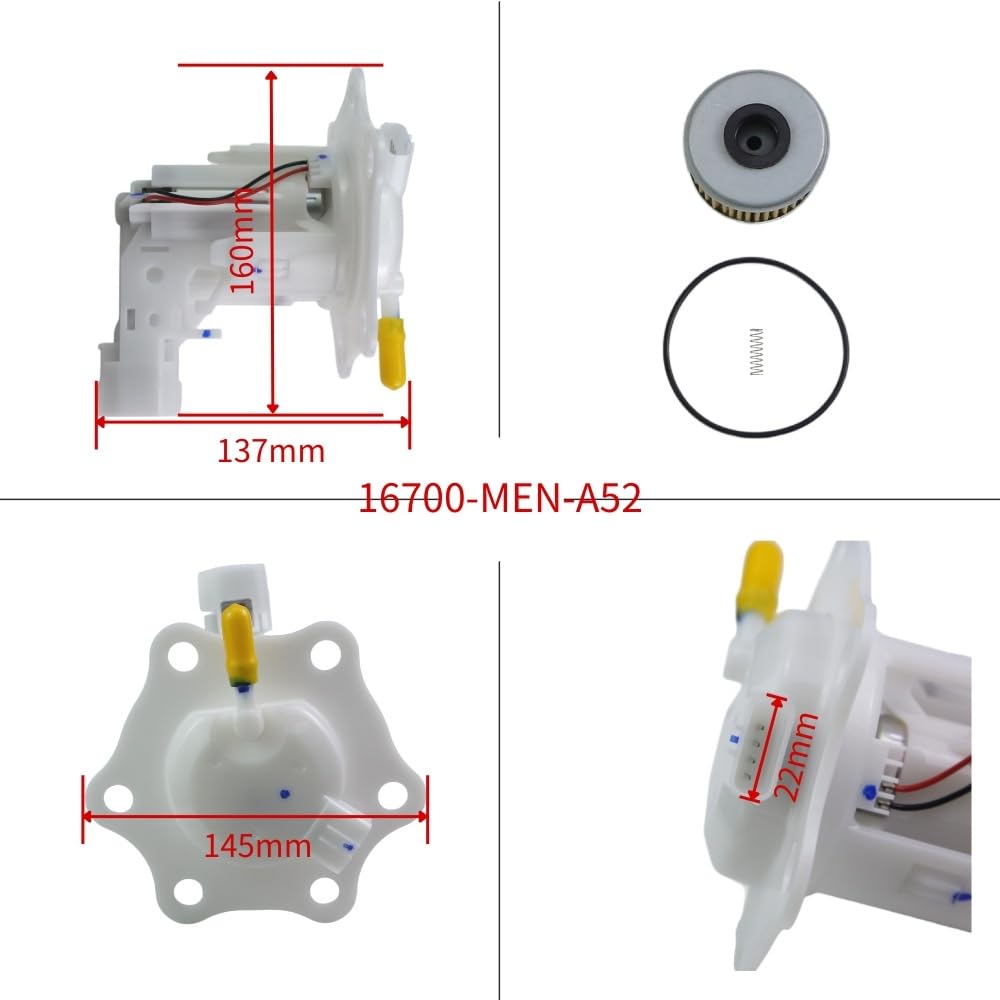 Kit completo elettronico for moto Accessori for la riparazione del motore | For 16700-MEN-A52 15412-MEN-671 91302-PA9-003 15414-MEB-670