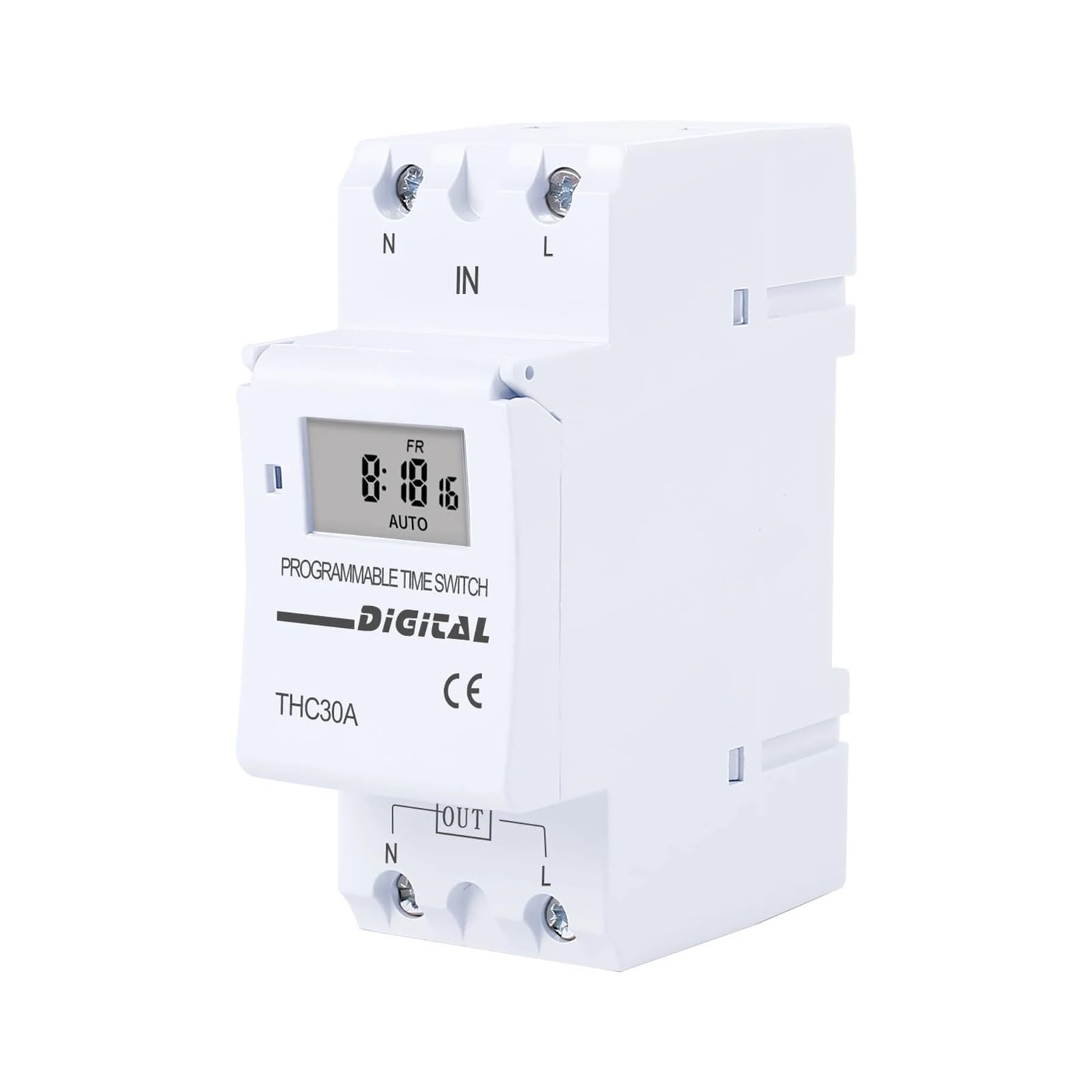 Typ Szyna DIN 2-żyłowy Tygodniowy 7-dniowy programowalny cyfrowy WYŁĄCZNIK CZASOWY Przekaźnik Sterowanie czasowe AC 220 V 230 12 24 48 16 A 30 A(220V)