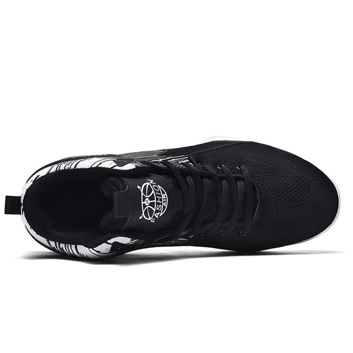 Scarpe da Ginnastica Alte comode da Uomo in Tessuto a Maglia Traspirante Scarpe da Basket Scarpe da Ginnastica Casual