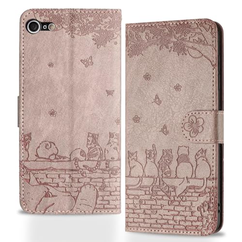 Modello compatibile: La folio flip cover case in pelle PU per Apple iPhone 7/8/SE 2020/SE 2022 [4,7 pollici]. NON adatto ad altri telefoni. Si prega di controllare il modello del telefono prima di effettuare un ordine.
