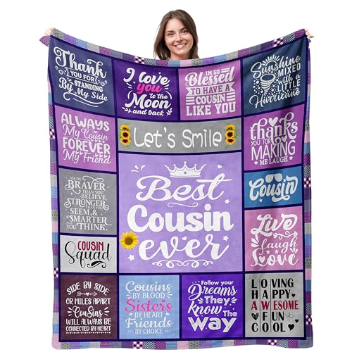 Suobrnaer Cousin Gifts for Women, Best Cousin Ever Gifts, Gift for Cousins Female, Cousin Birthday...