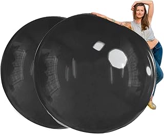 TILCO BALLOONS | Pack x2 Giant Balloons Black 72 Inch Jumbo | Ready to Inflate With Air, Helium or Fill With Water | Decorate Your Birthday, Graduations, Events or Weddings | Balloon to Get Inside