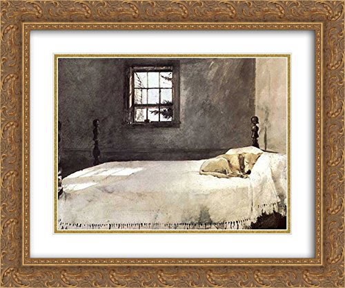 Amazon.com: Master Bedroom, c.1965 2X Matted 23x20 Gold Ornate