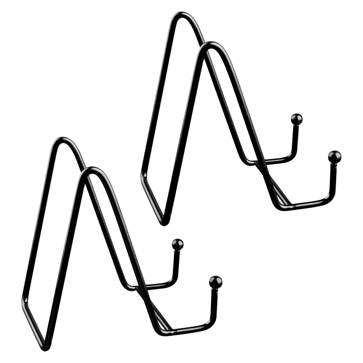 Gladfresit Black Easel Display Stand, Iron Plate Holder For Display Decorative Plate Dish Picture Frames Tabletop Art Crafts Living Supplies Bedroom(Black)